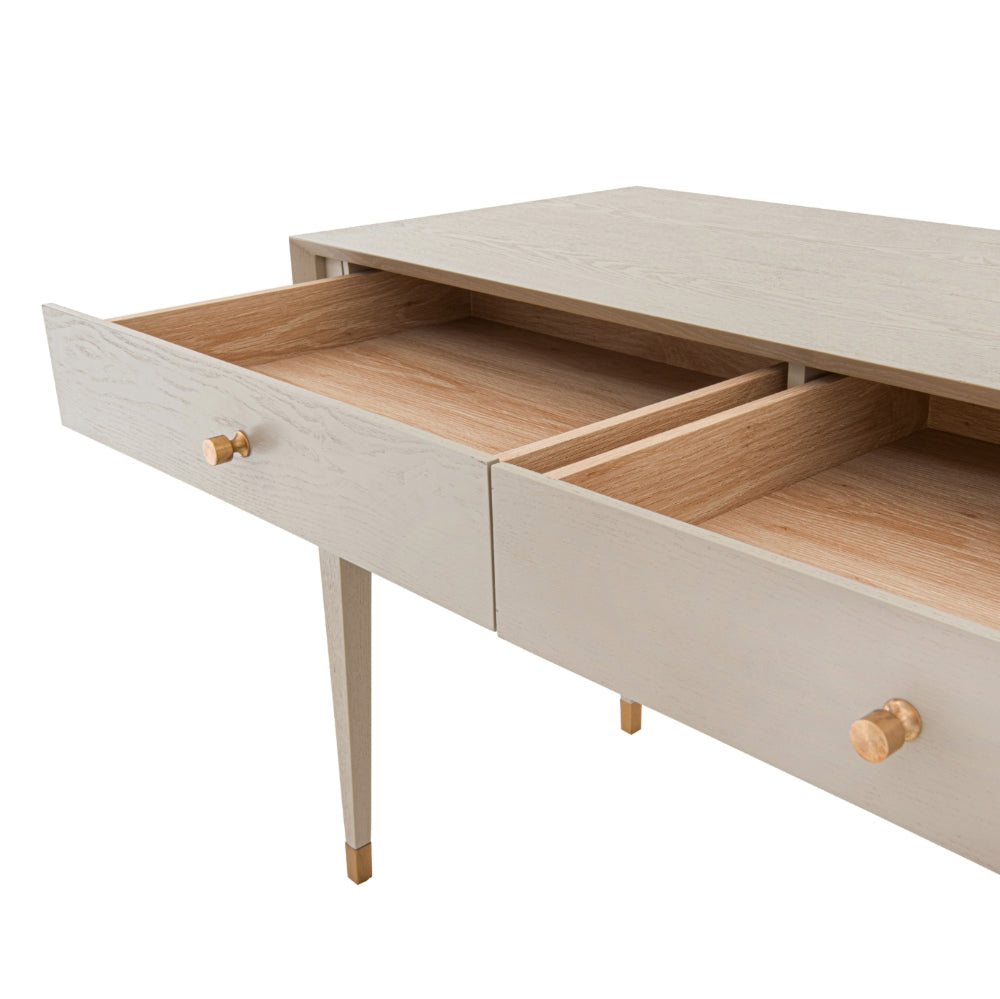 Bayeva Brass Ceramic Grey Dressing Table by VORELLI, product image for luxury residential and hospitality projects