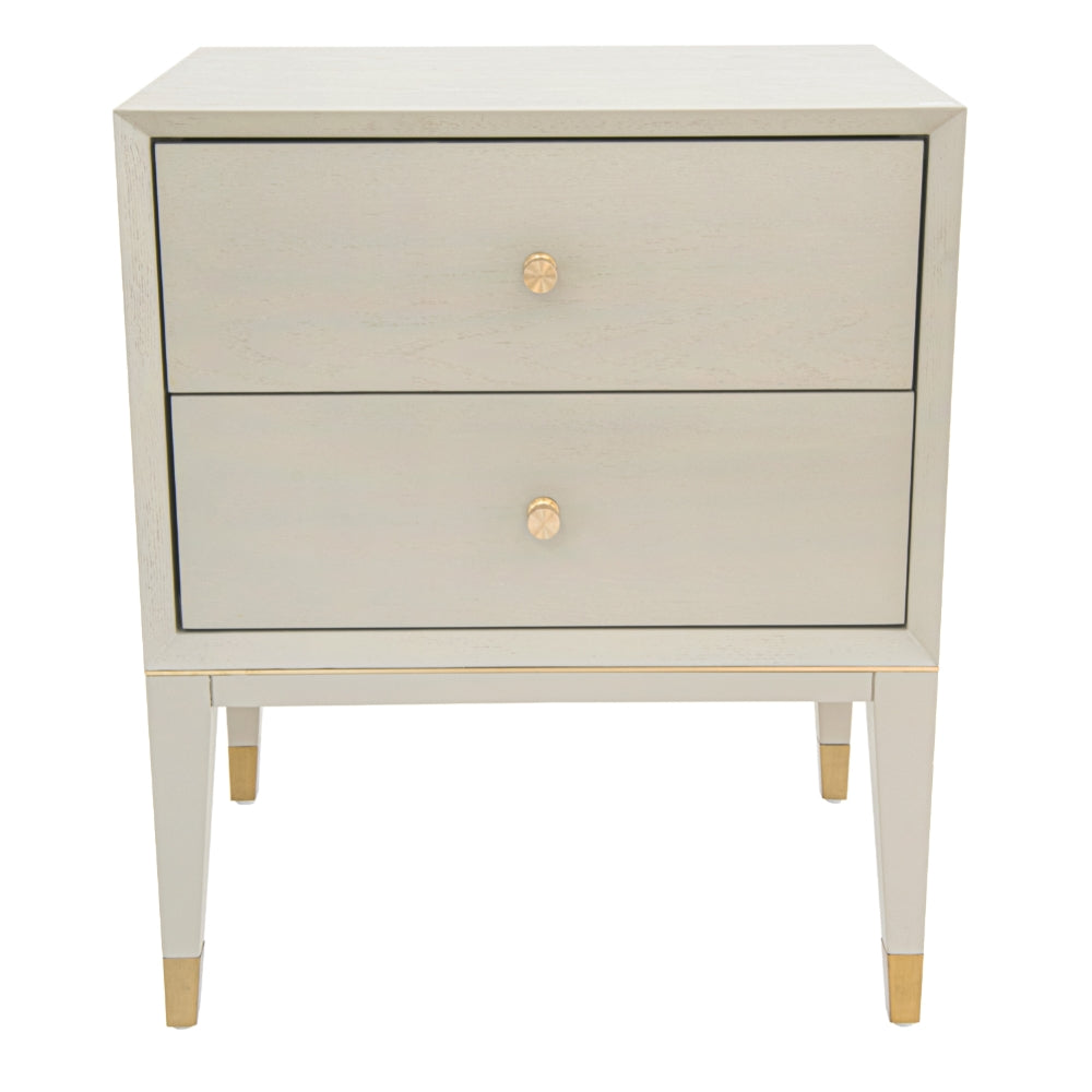 Bayeva Brass Ceramic Grey Side Table by VORELLI, product hero image for luxury residential and hospitality projects