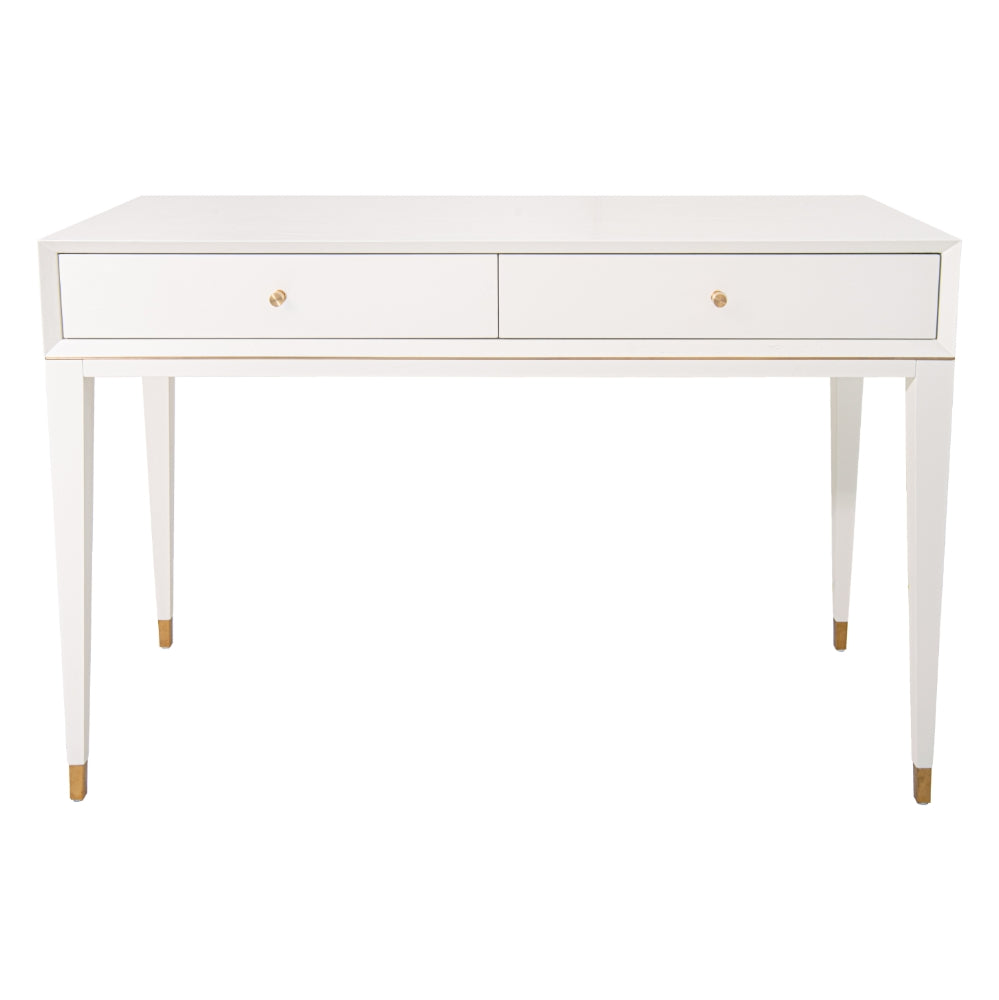 Bayeva Brass White Dressing Table by VORELLI, product hero image for luxury residential and hospitality projects