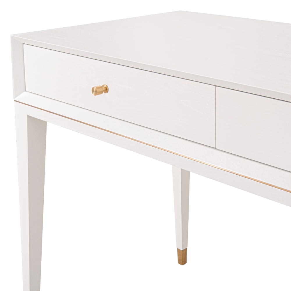 Bayeva Brass White Dressing Table by VORELLI, product image for luxury residential and hospitality projects