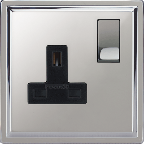 Belgravia Single Socket architectural switches view 10