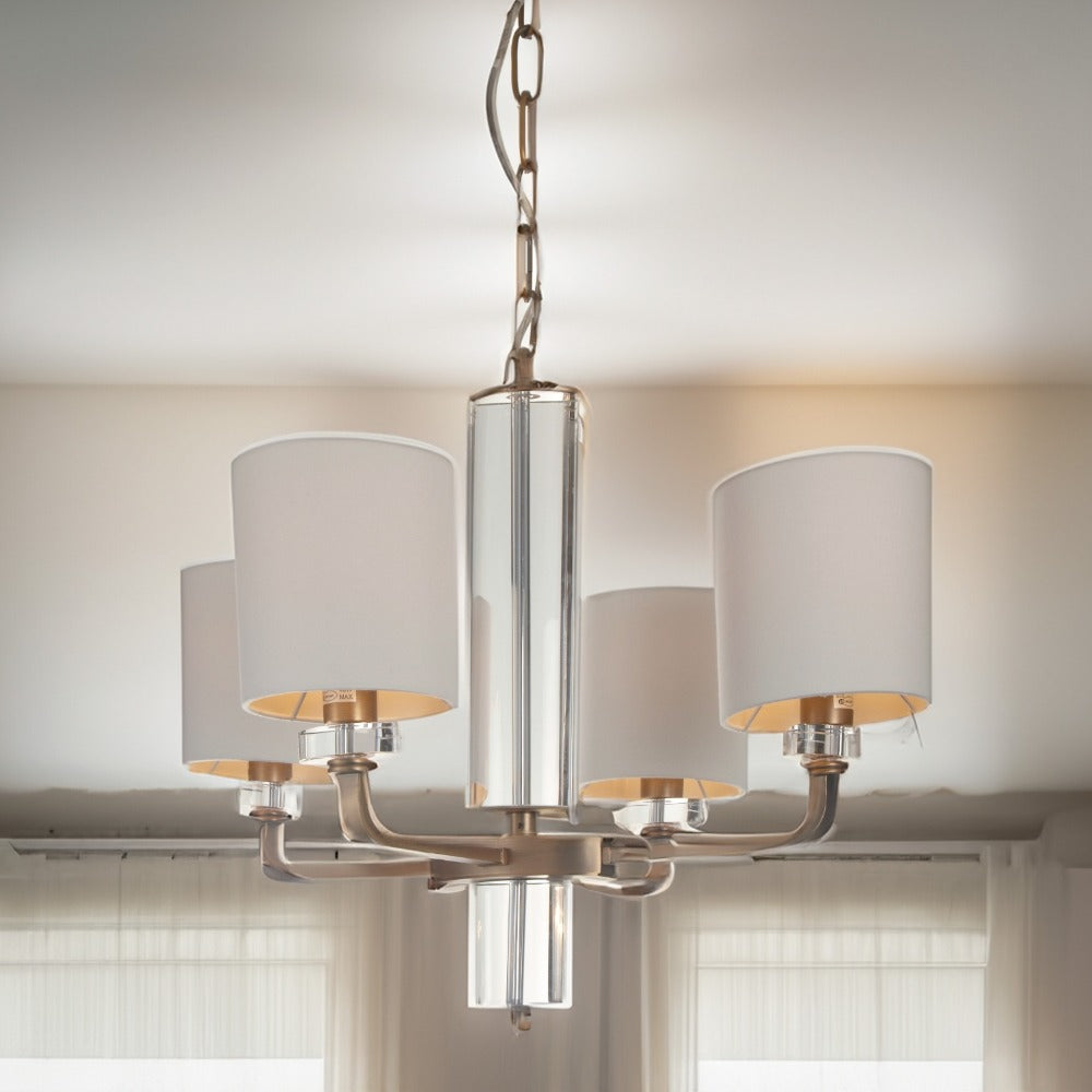 Bleano Antique Brass Contemporary Chandelier by VORELLI, chandelier product image for luxury residential and hospitality projects