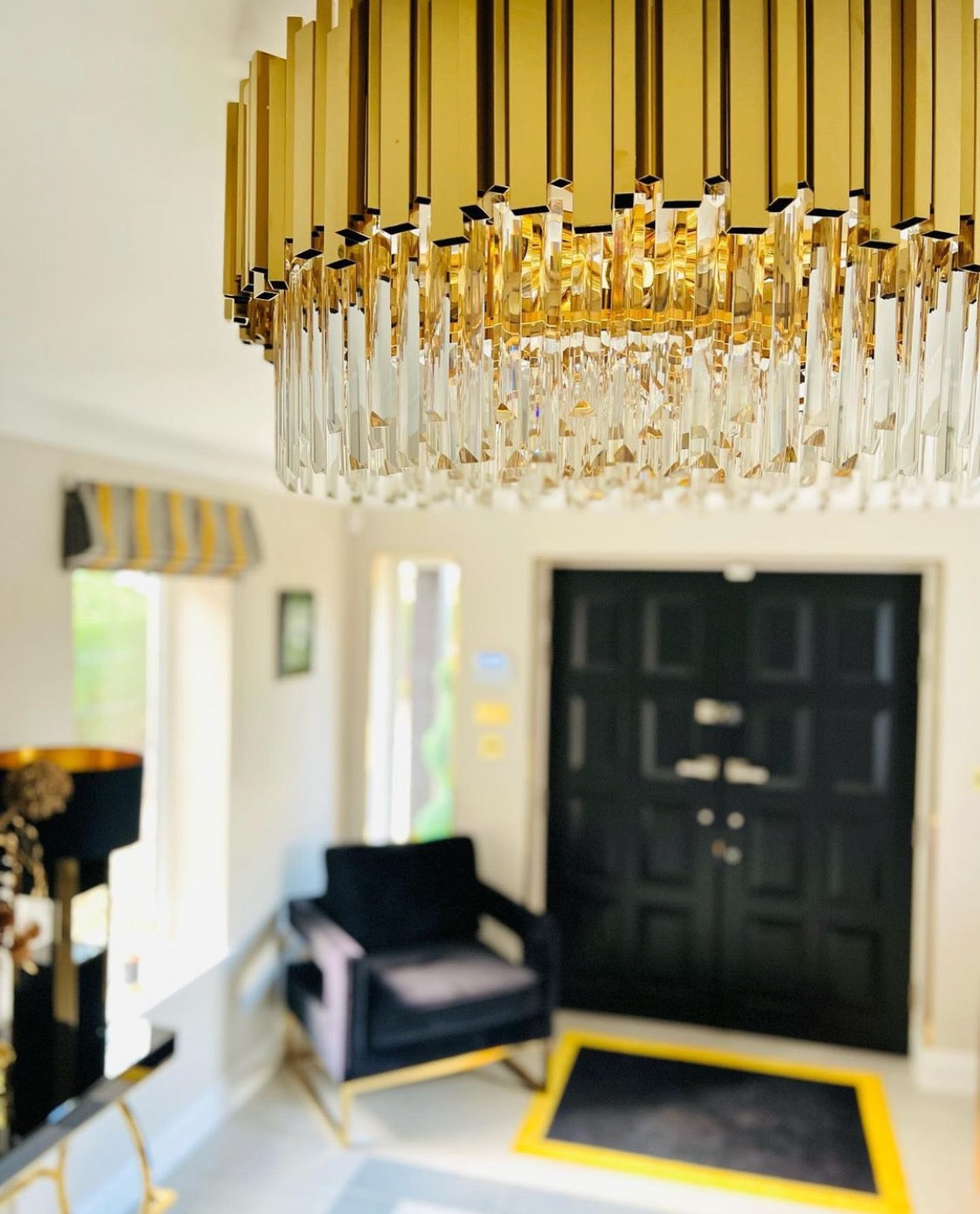 VORELLI® Boeotia ceiling light installed in an elegant hallway space