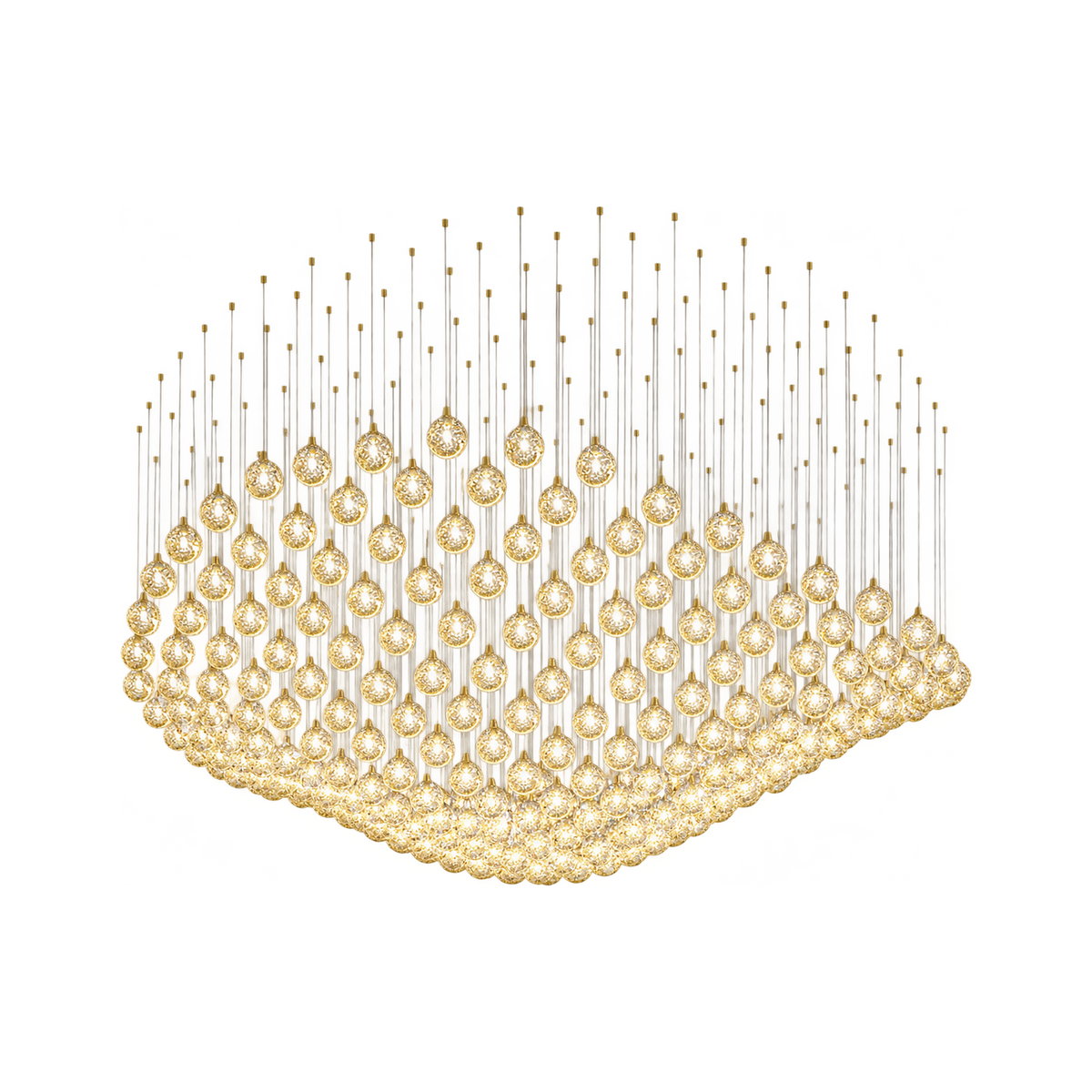 VORELLI® Bubble Orb Project Installation on a pure white background.
