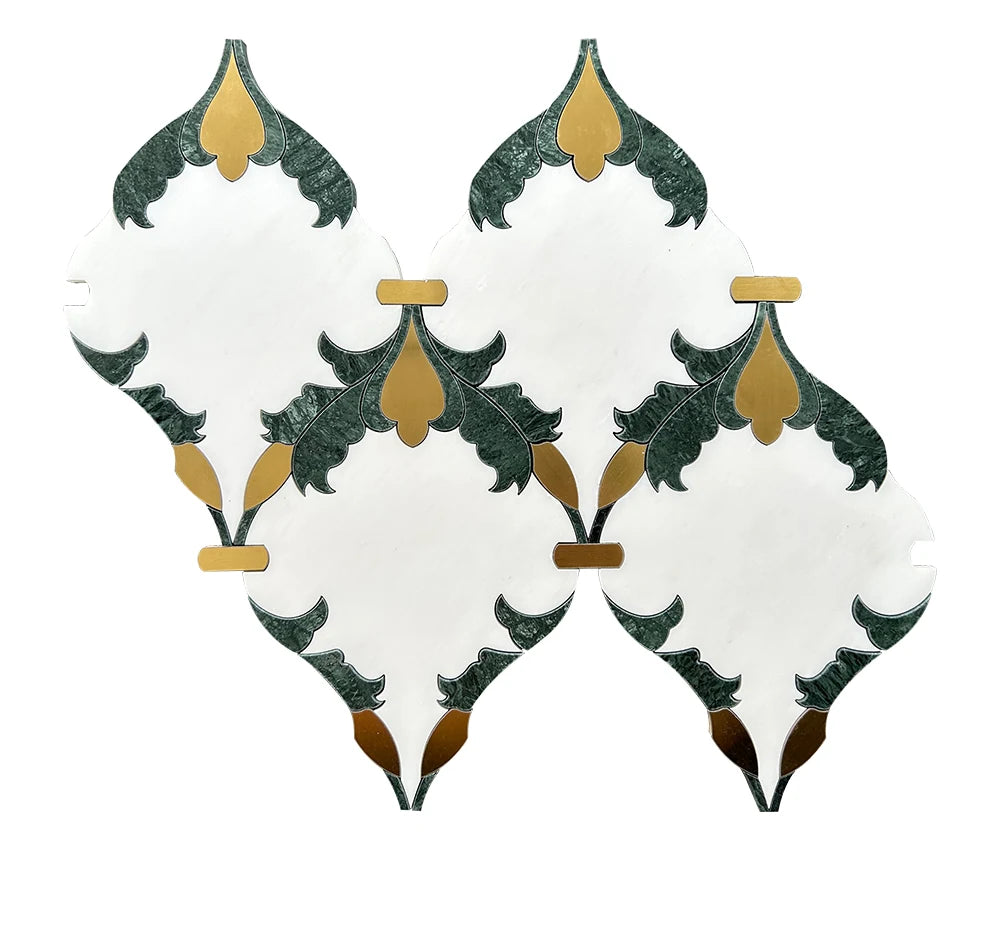Butterfly Wings Waterjet Marble Mosaic luxury mixed waterjet marble mosaic for premium UK interiors