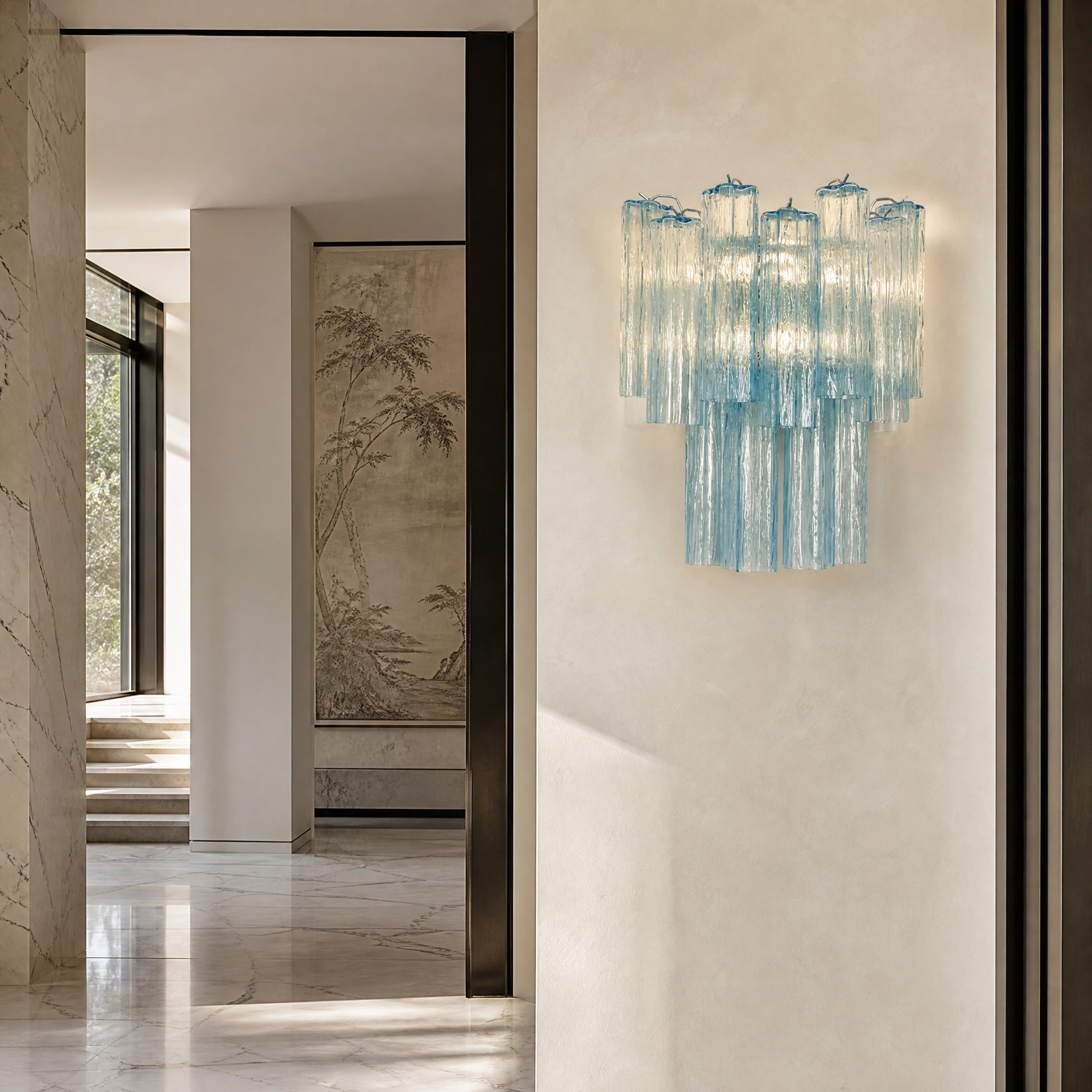 Carlotta Tronchi Murano Glass Wall Light UHNW private residence luxury lifestyle image by VORELLI