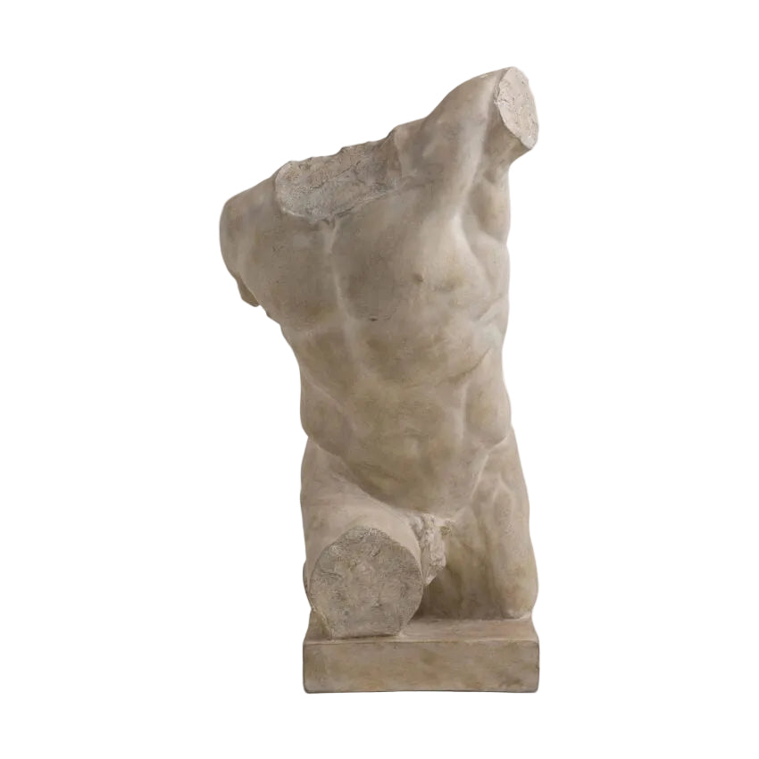 Dalmazio Male Torso Sculpture Decor sculptures and busts studio view