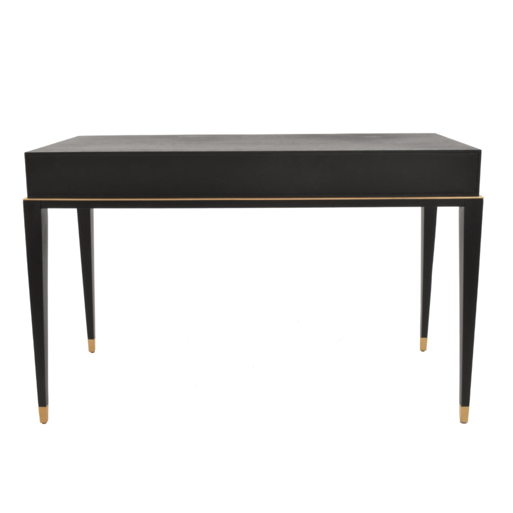 Evano Brass Black Ash Veneer Dressing Table by VORELLI, product image for luxury residential and hospitality projects