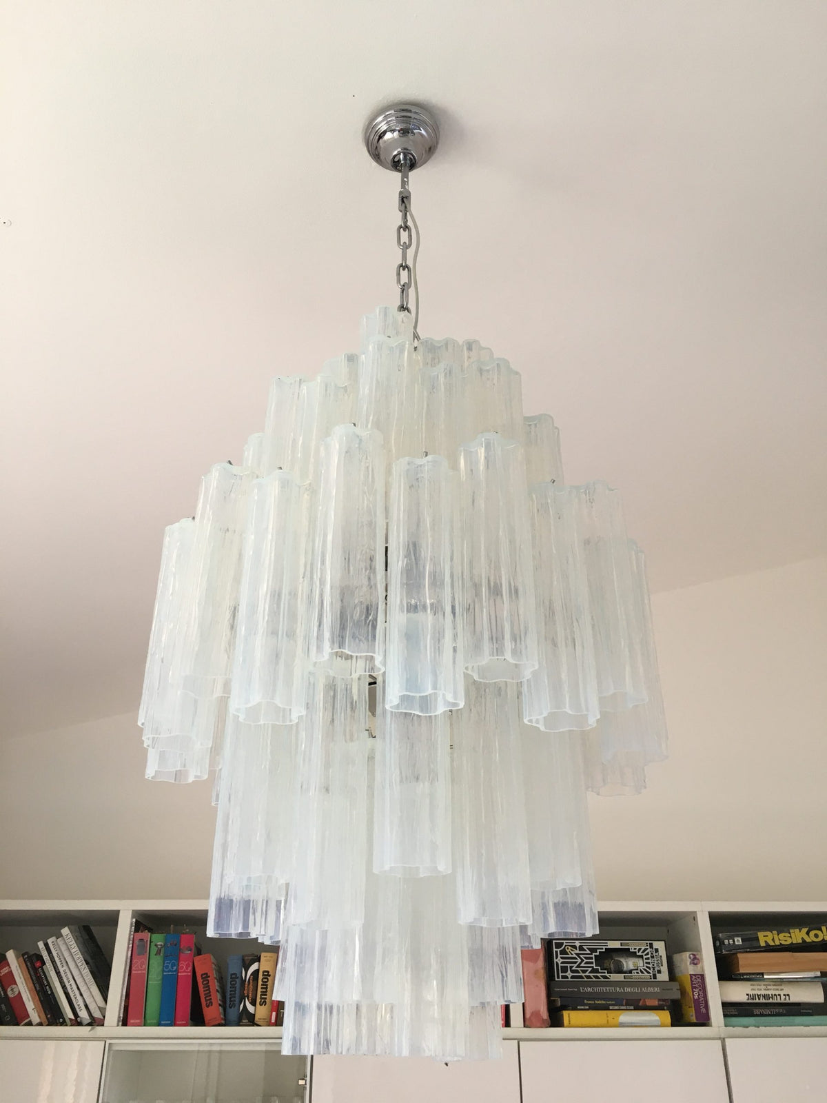 VORELLI Fabiana Tronchi Murano Glass Circular Chandelier - Tronchi Murano Glass image 4