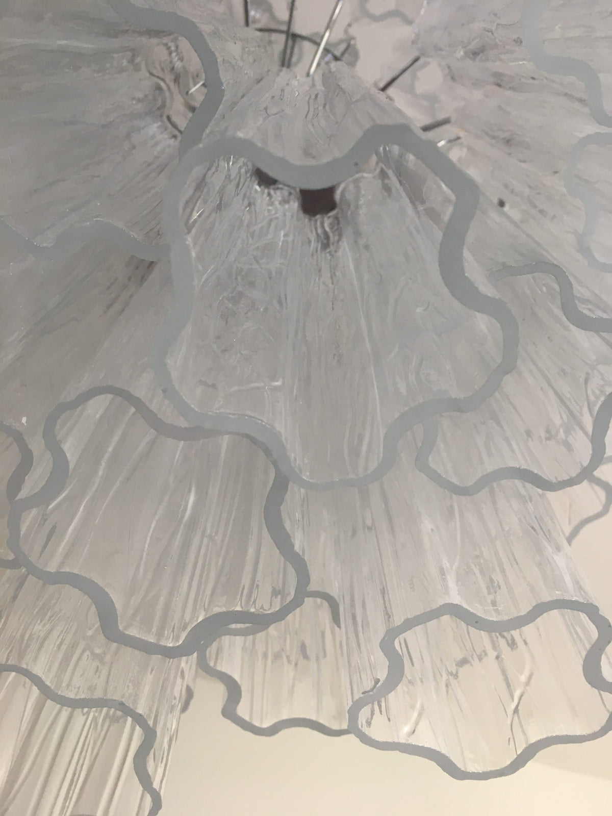 VORELLI Fabiana Tronchi Murano Glass Circular Chandelier - Tronchi Murano Glass image 5