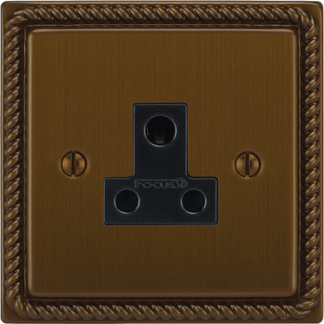 Georgian 5A Socket architectural switches view 5