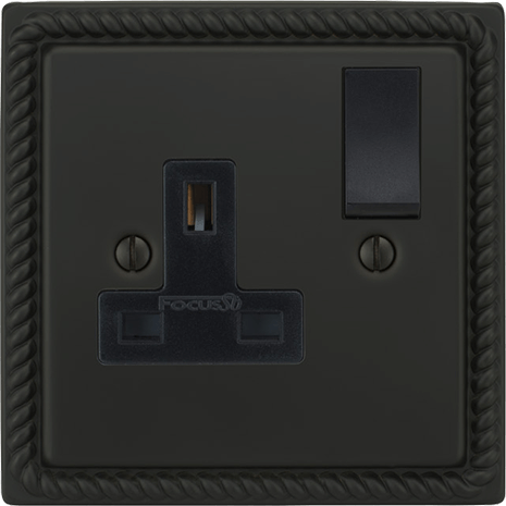 Georgian Single Socket architectural switches view 7