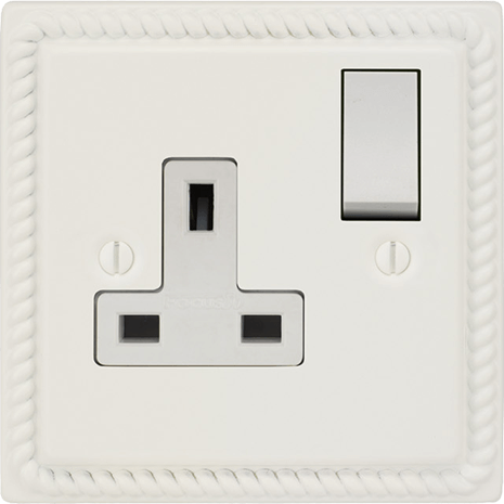Georgian Single Socket architectural switches view 8