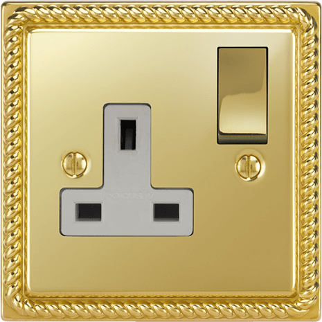 Georgian Single Socket architectural switches view 9