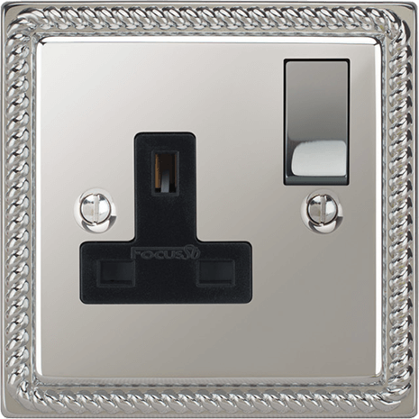 Georgian Single Socket architectural switches view 10