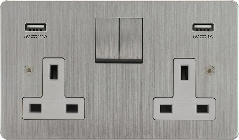 Horizon Classic Double Socket + USB architectural switches view 17