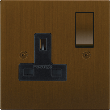 Horizon Square Single Socket architectural switches view 5