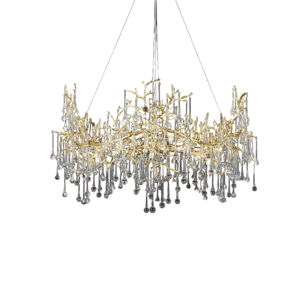 VORELLI® L’Albero d’Oro Circular Chandelier II sculptural glass design
