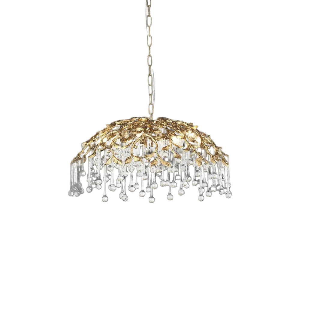 VORELLI® L’Albero d’Oro pendant with sculptural gold branches and cascading glass drops