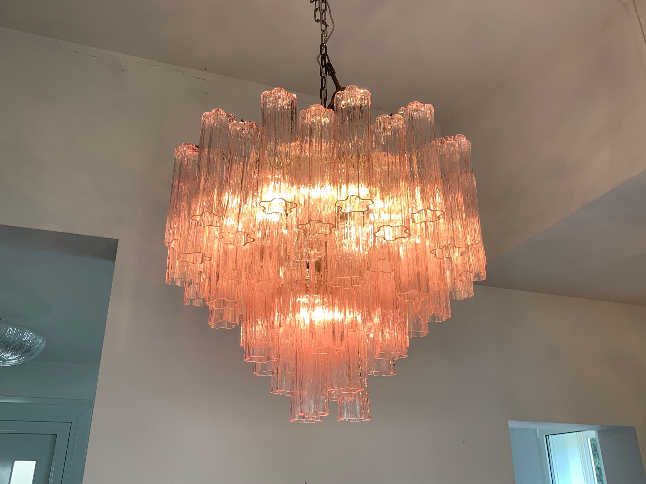 VORELLI Livia Tronchi Murano Glass Staircase Chandelier - Tronchi Murano Glass image 4