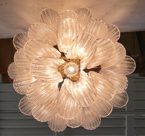 VORELLI Lucca Selle Murano Glass Circular Chandelier - Selle Murano Glass image 4