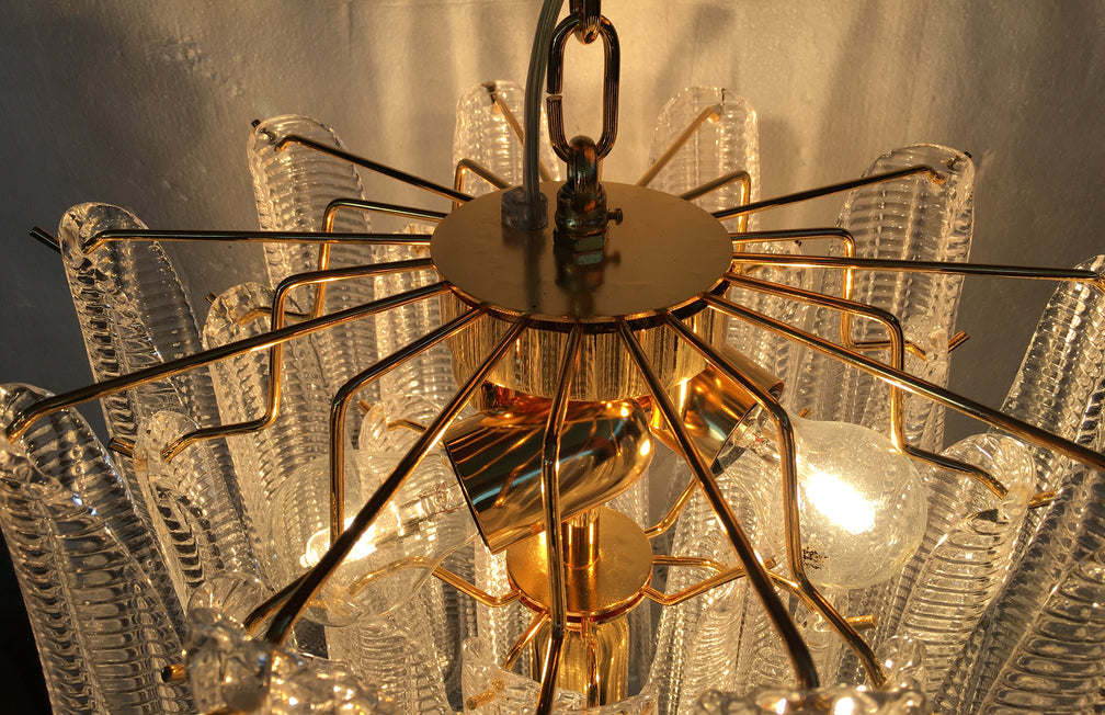 VORELLI Lucca Selle Murano Glass Circular Chandelier - Selle Murano Glass image 5