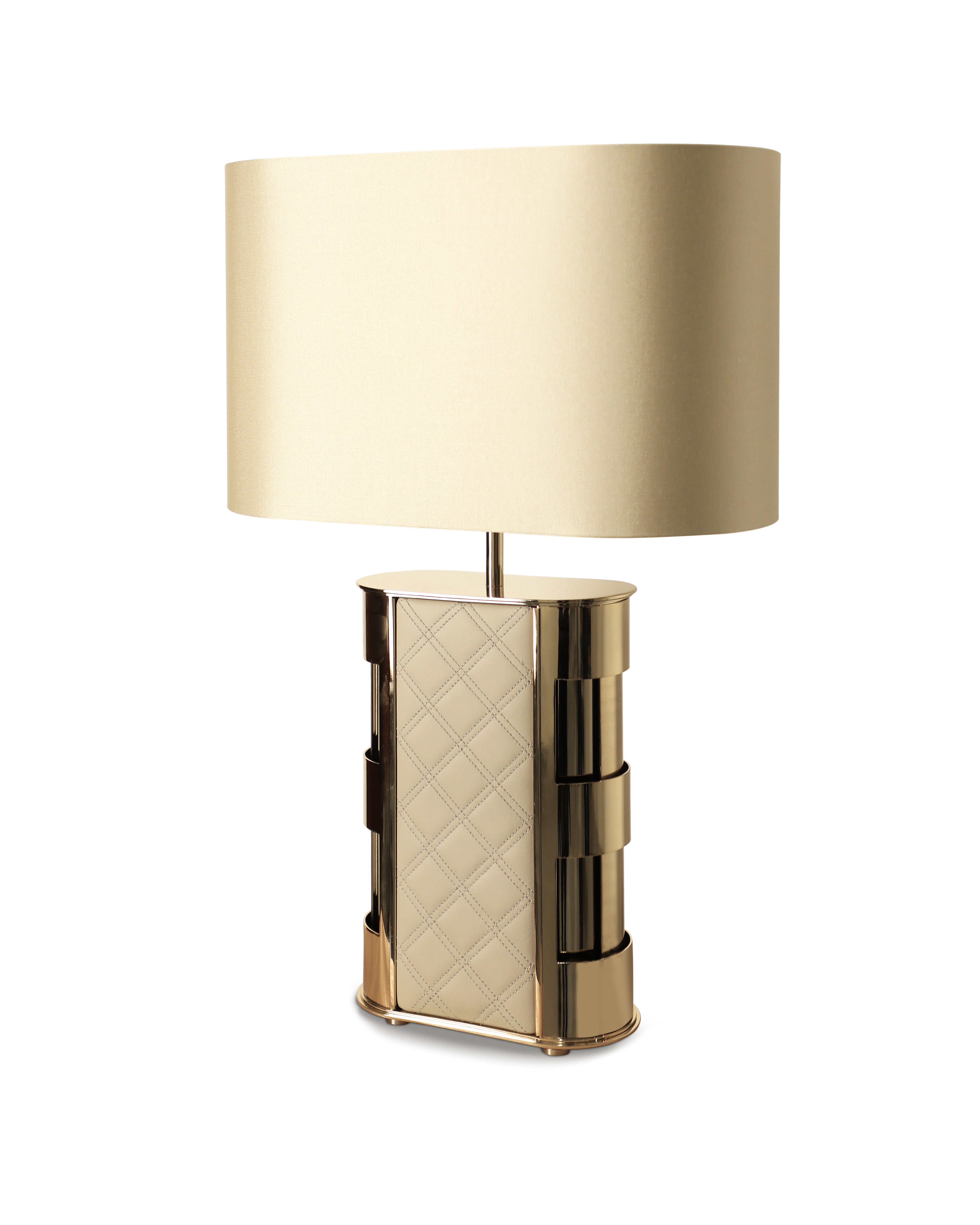 Close-up detail of VORELLI® Centurion Luxury Table Lamp showing luxury finish and craftsmanship