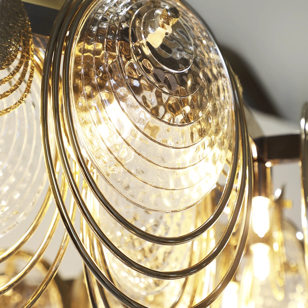 VORELLI® Coral Round Luxury Chandelier styled within a refined luxury interior