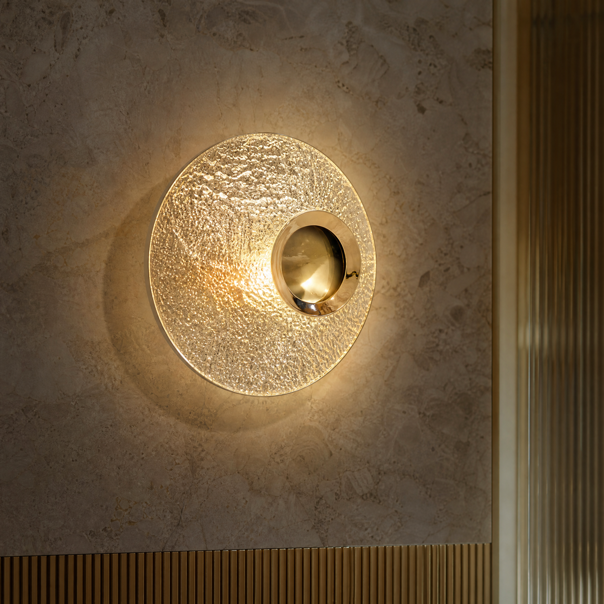 Ravel Luxury Wall Light close-up craftsmanship detail image by VORELLI