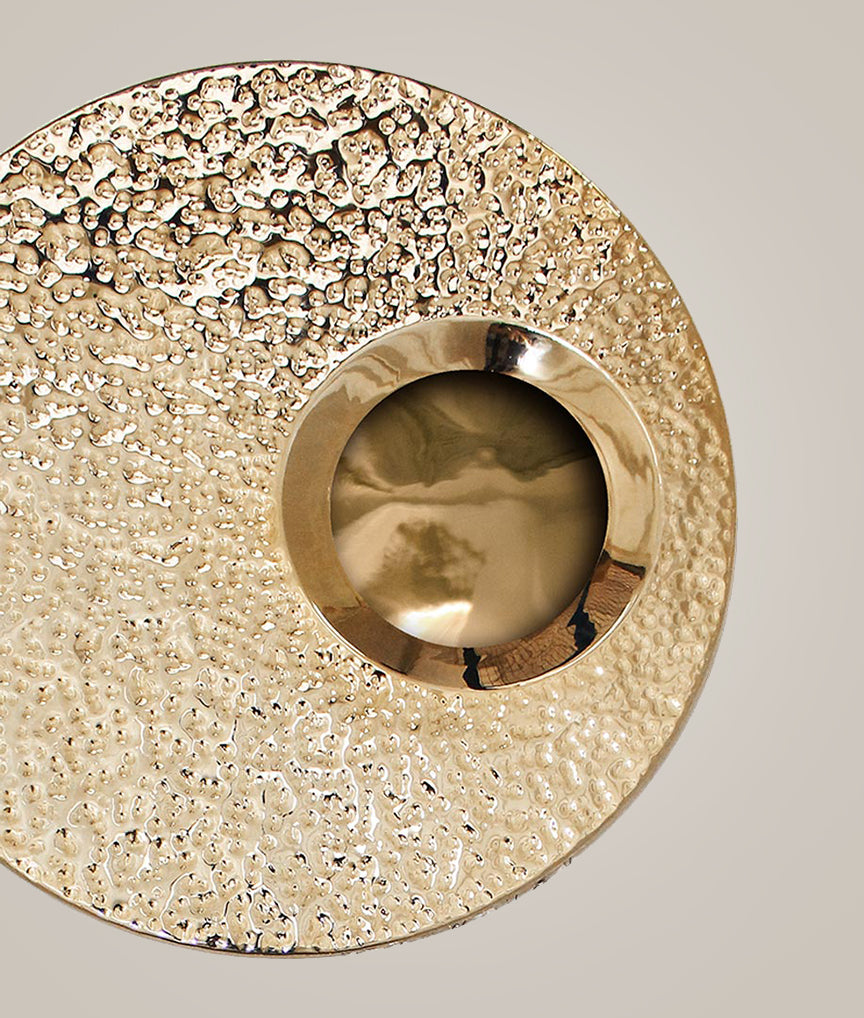 Close-up detail of VORELLI® Ravel Luxury Wall Light showing luxury finish and craftsmanship