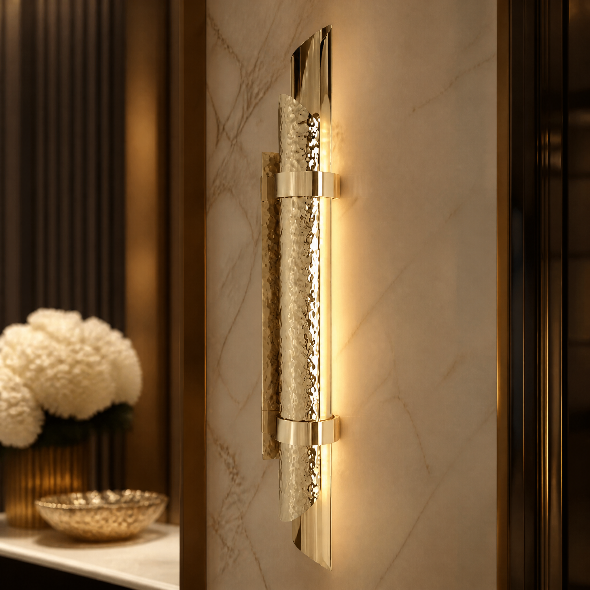Triumph Luxury Wall Light close-up craftsmanship detail image by VORELLI