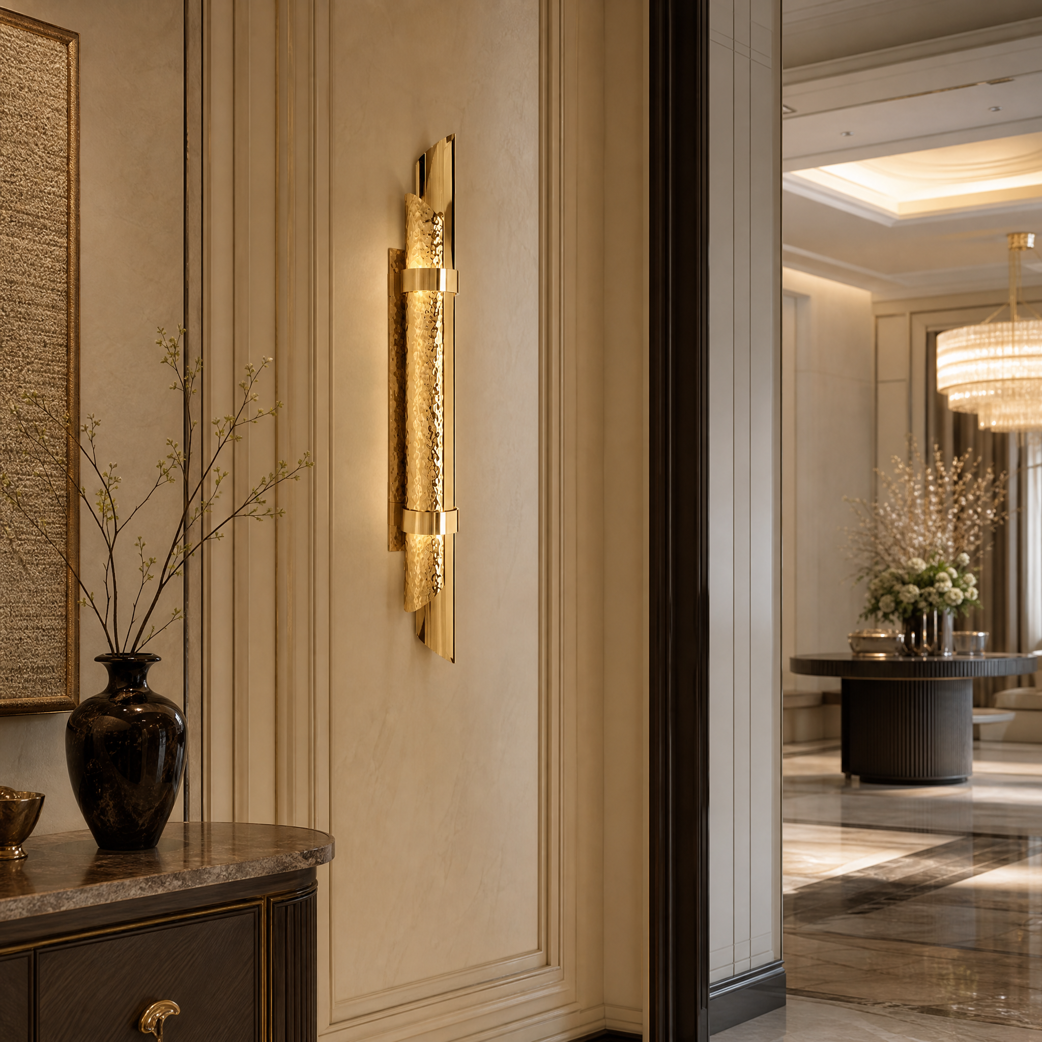 Triumph Luxury Wall Light luxury hospitality lifestyle image by VORELLI