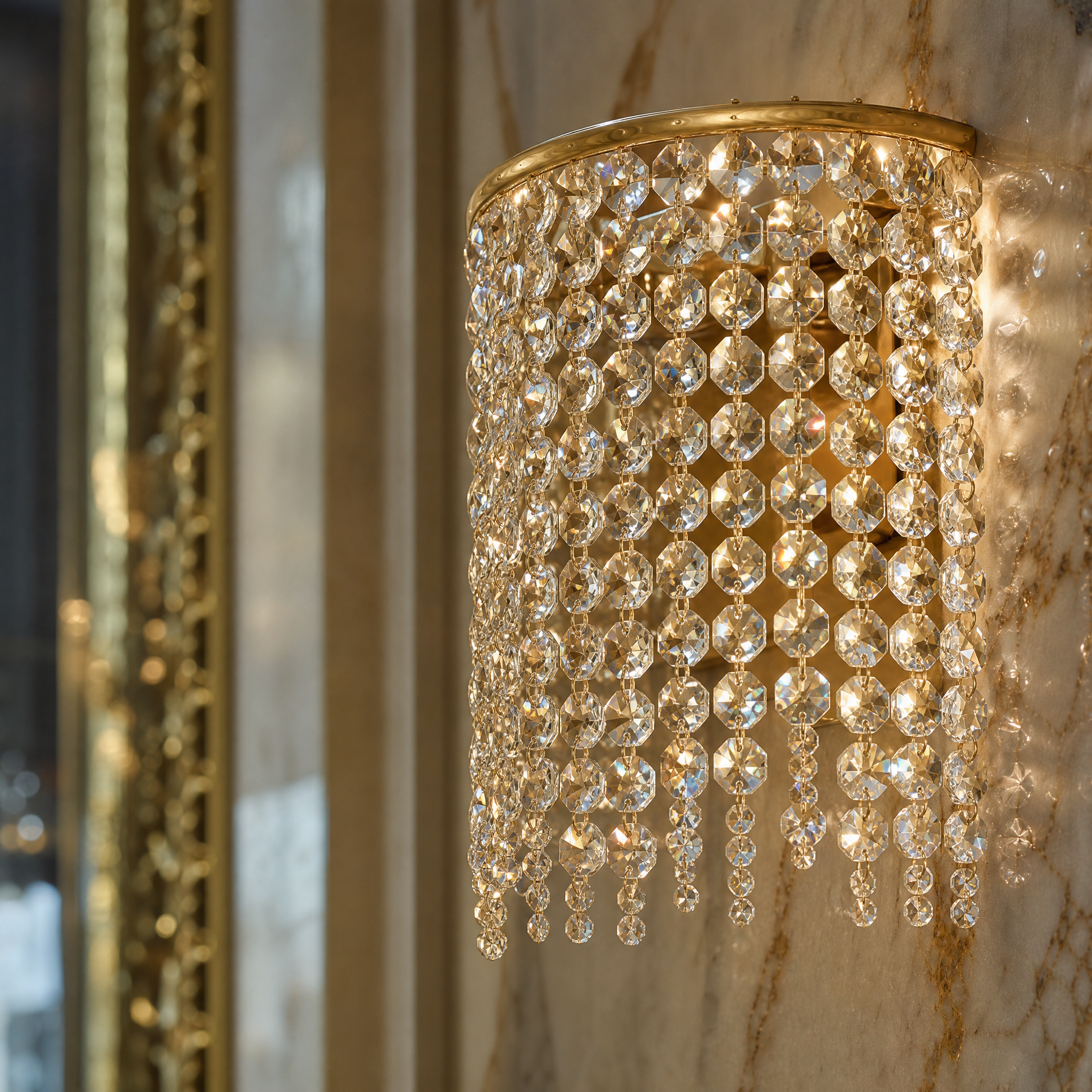 Varsovia Luxury Wall Light close-up craftsmanship detail image by VORELLI