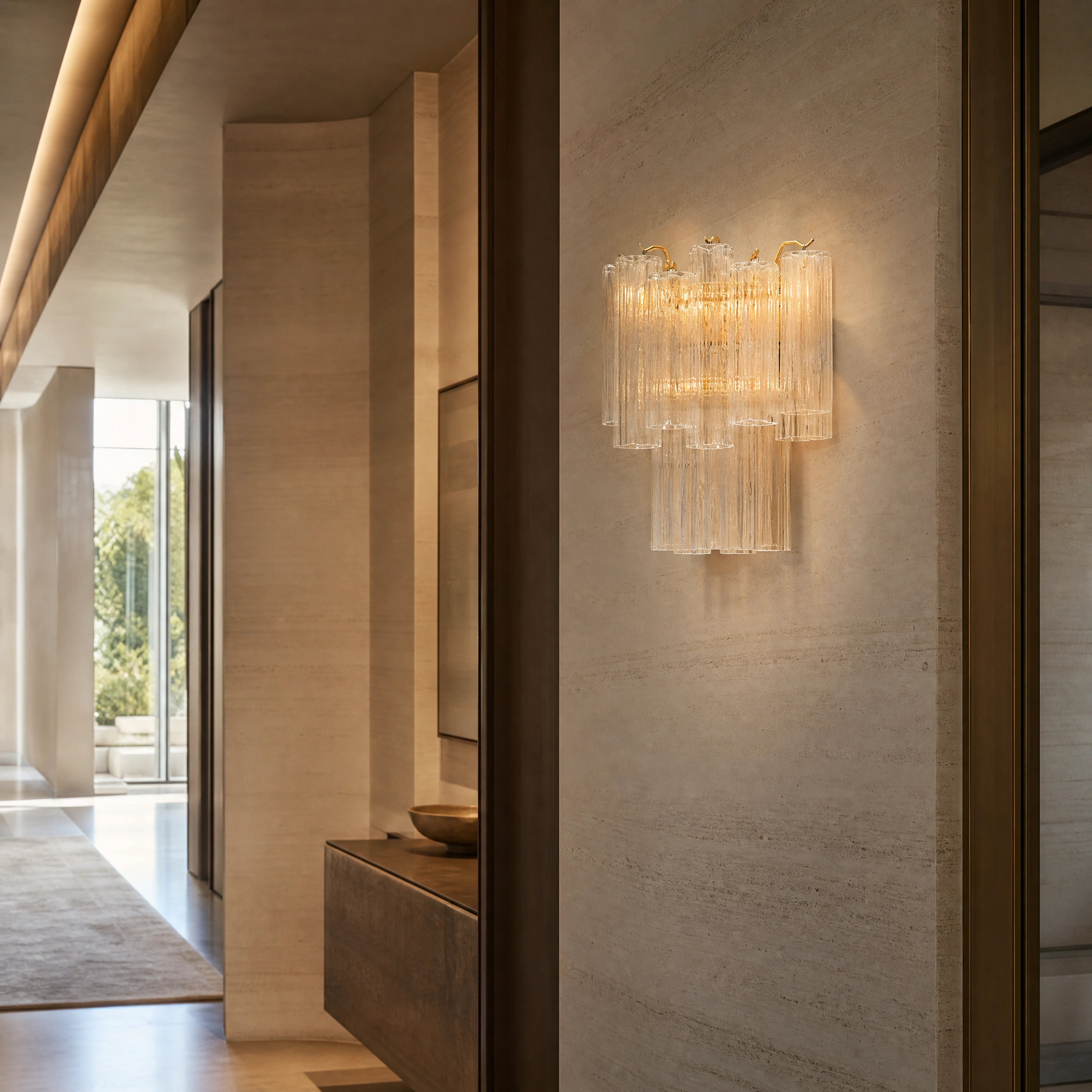 Maddalena Tronchi Murano Glass Wall Light UHNW private residence luxury lifestyle image by VORELLI