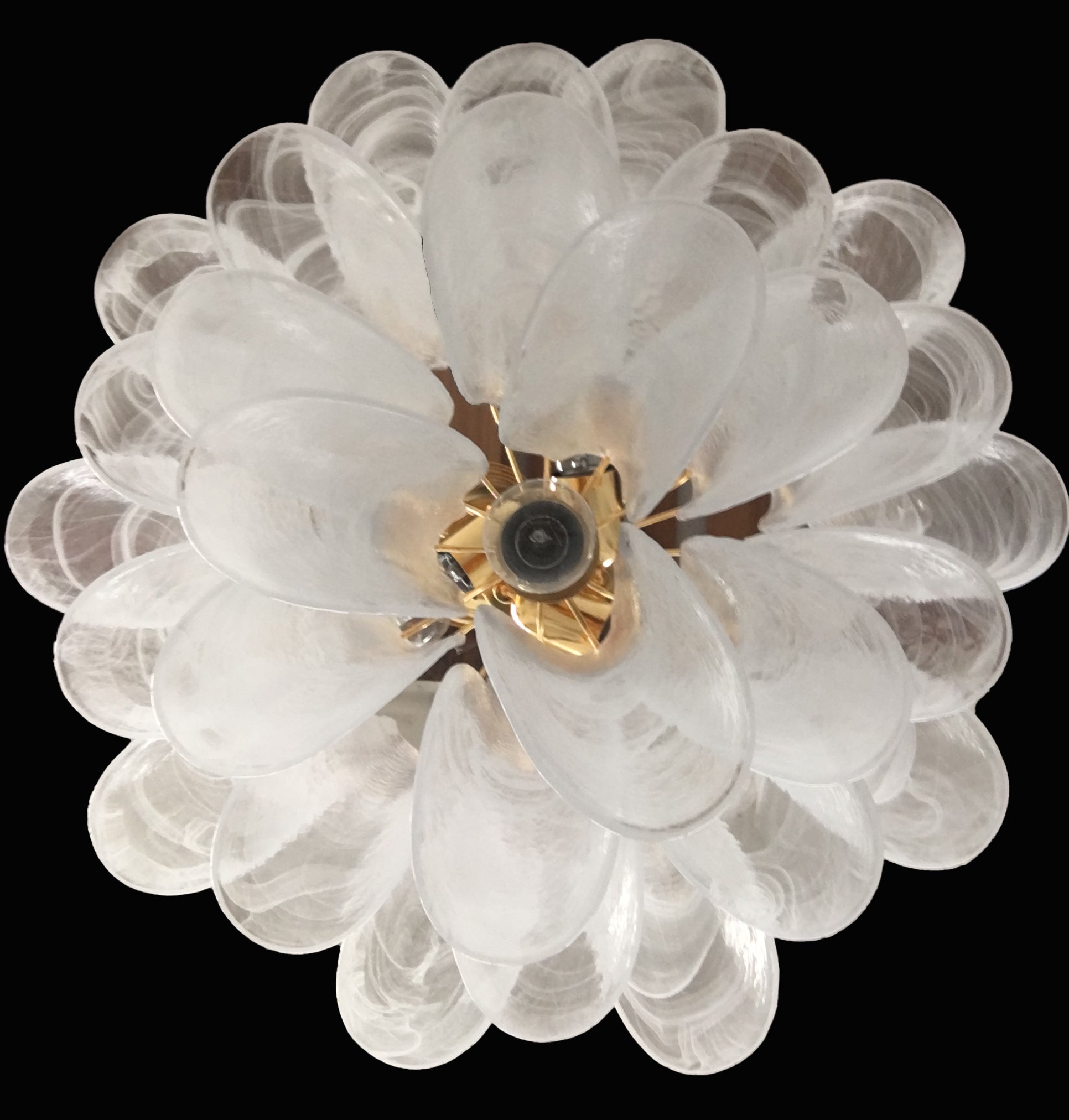 VORELLI Mantova Selle Murano Glass Circular Chandelier - Selle Murano Glass image 5