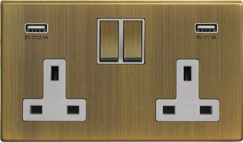 Morpheus Double Socket + USB architectural switches view 4