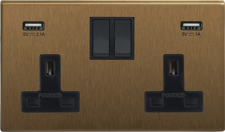 Morpheus Double Socket + USB architectural switches view 6