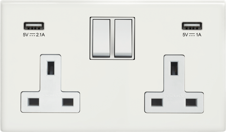 Morpheus Double Socket + USB architectural switches view 10