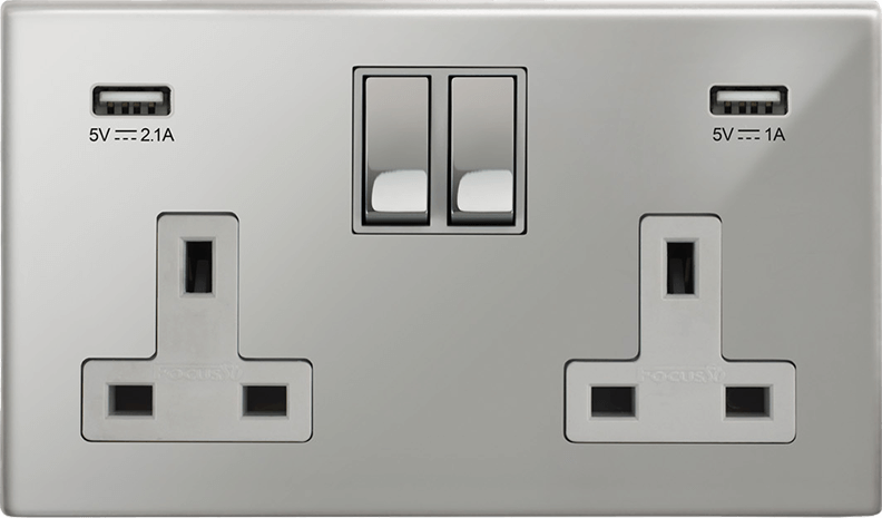 Morpheus Double Socket + USB architectural switches view 13