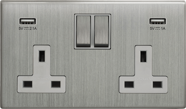Morpheus Double Socket + USB architectural switches view 17