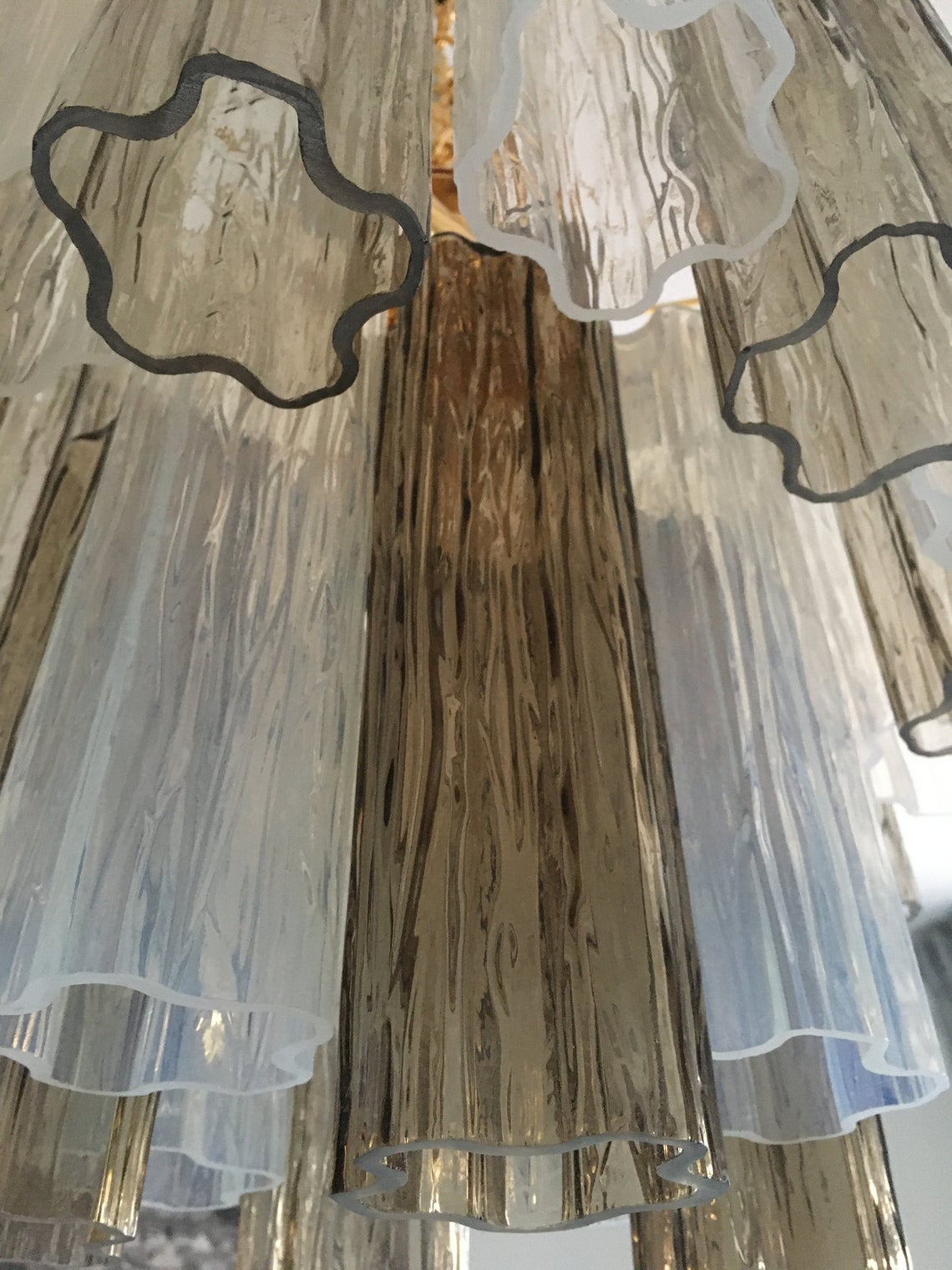 VORELLI Nicoletta Tronchi Murano Glass Circular Chandelier - Tronchi Murano Glass image 4