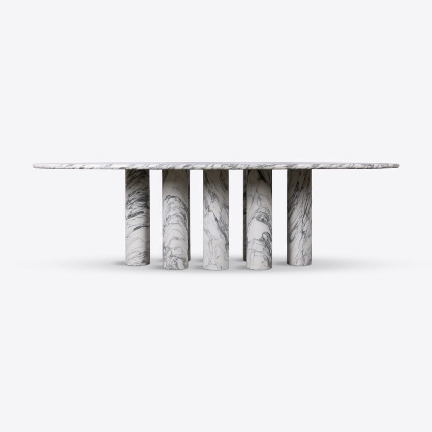 Olivaro Arabescato Marble Dining Table dining table view 4