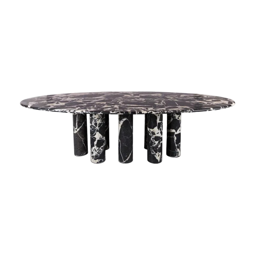 Olivaro Napoleon Black Marble Dining Table dining table view 3