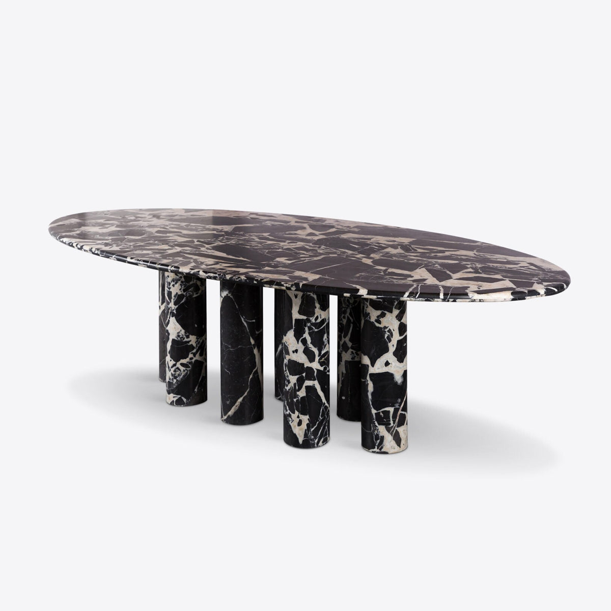 Olivaro Napoleon Black Marble Dining Table dining table view 4