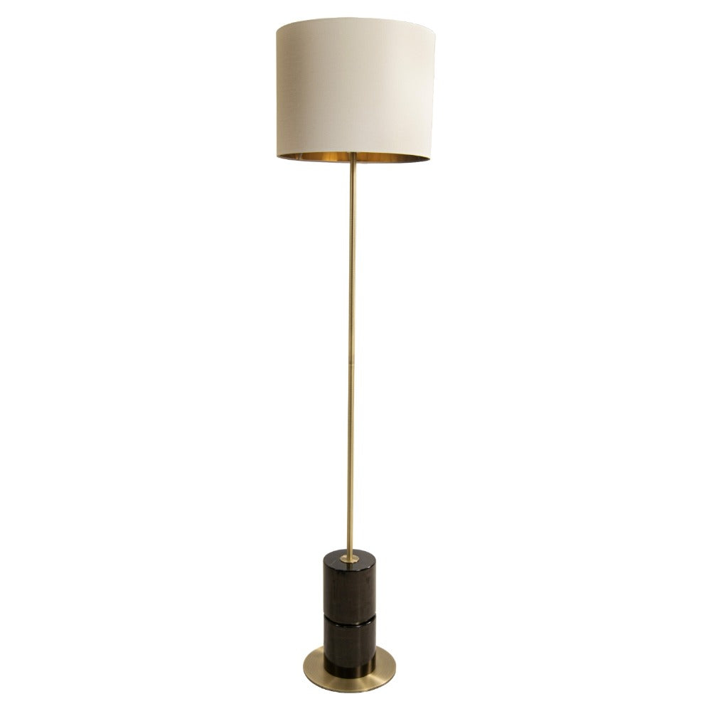 Revona Black Marble Base Floor Lamp by VORELLI, floor lamp product image for living rooms, lounges and hotel suites