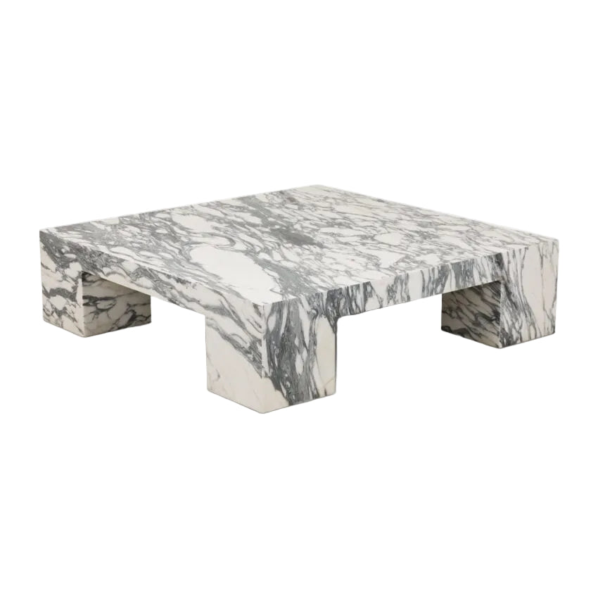 Sidriano Arabescato Marble Coffee Table coffee table view 3