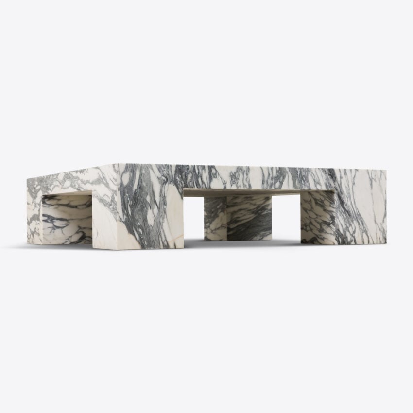 Sidriano Arabescato Marble Coffee Table coffee table view 7