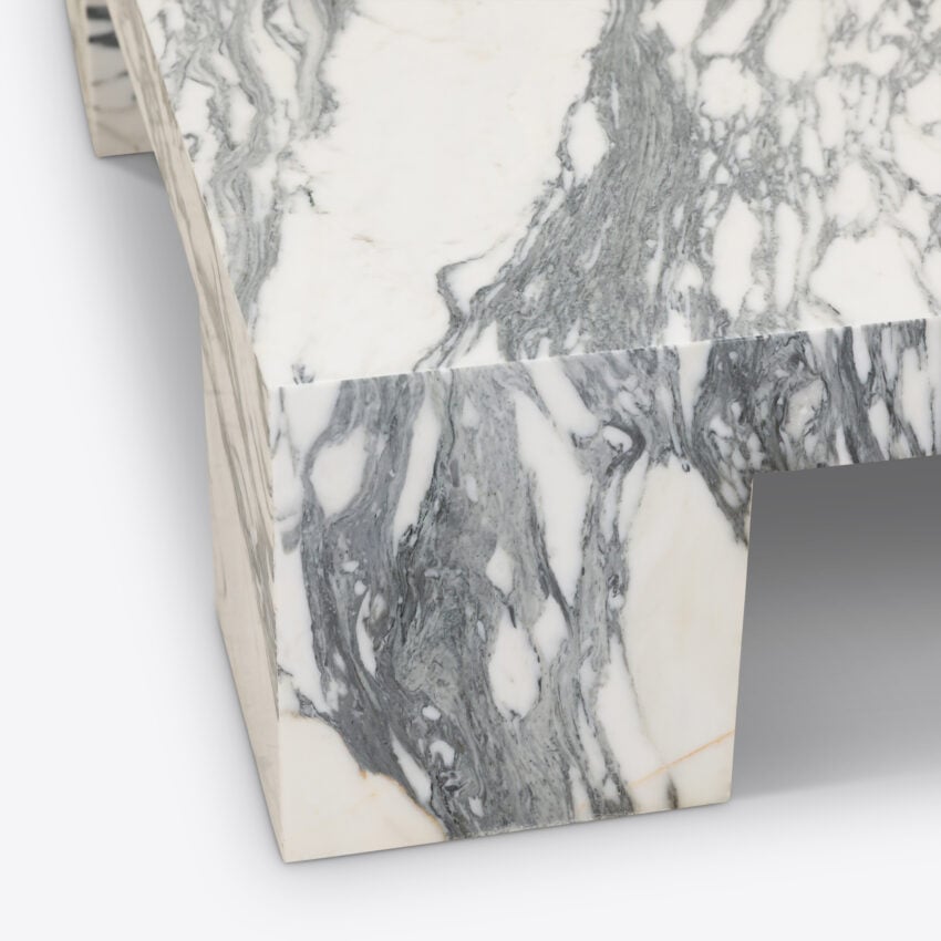 Sidriano Arabescato Marble Coffee Table coffee table view 8