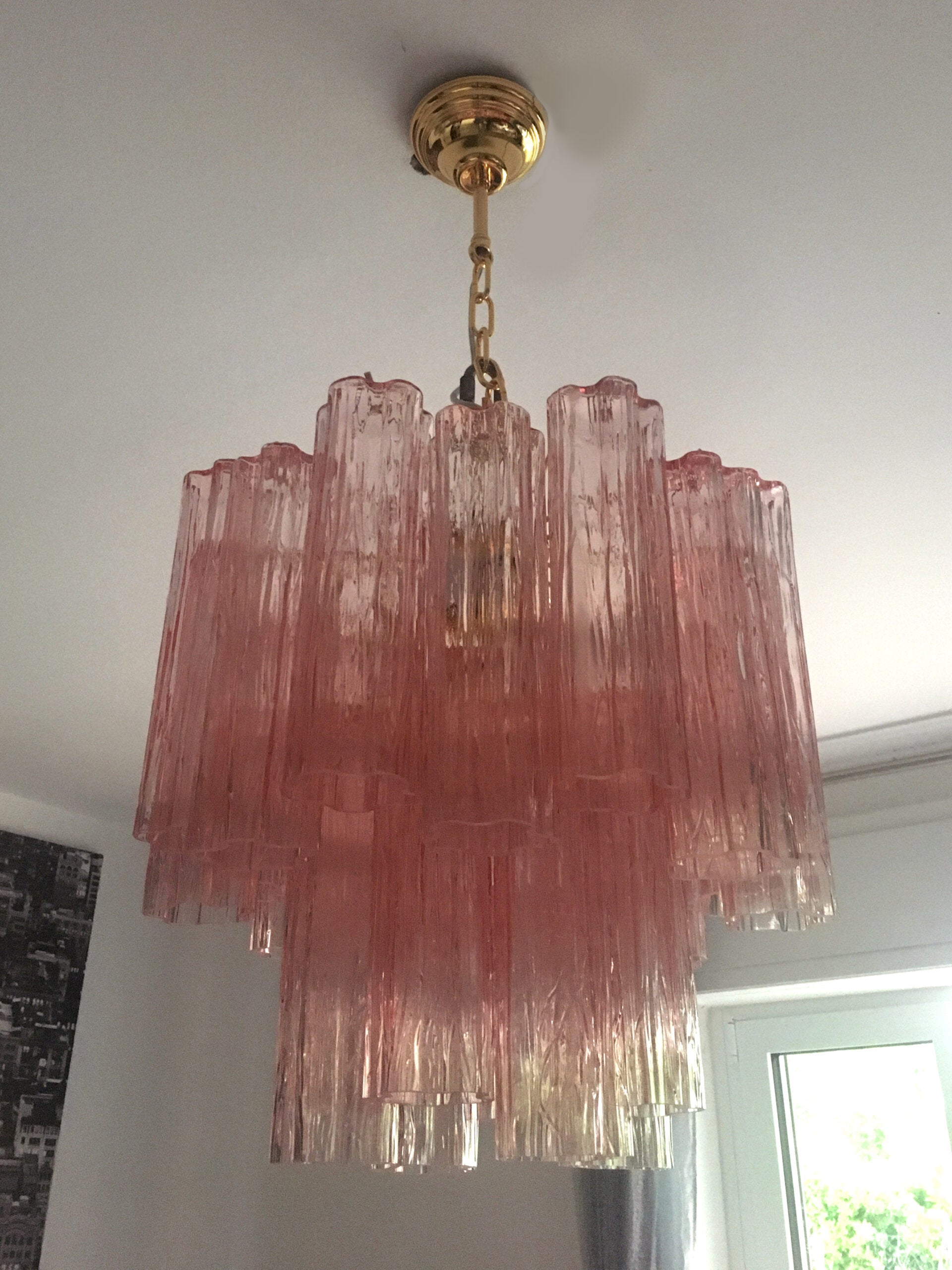 VORELLI Silvana Tronchi Murano Glass Circular Chandelier - Tronchi Murano Glass image 6