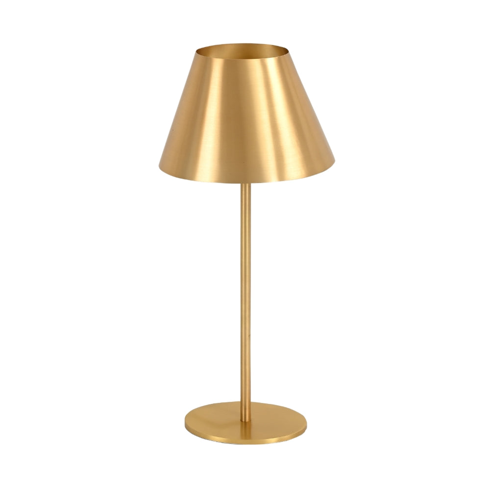 VORELLI® Solvane antique brass tapered table lamp